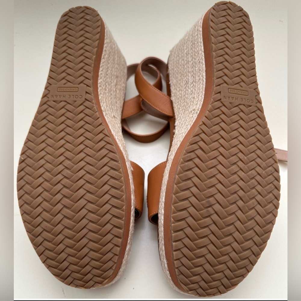 Cole Haan Cloudfeel Espadrille Link Wedge Sandal - Pecan 💞 - Picture 5 of 13
